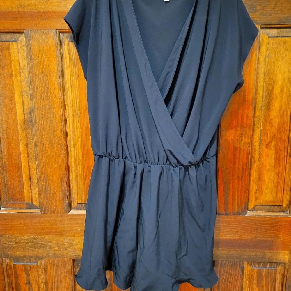 Black romper shorts